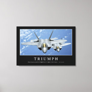 Triumph:: Inspirierend Zitat 2 Leinwanddruck