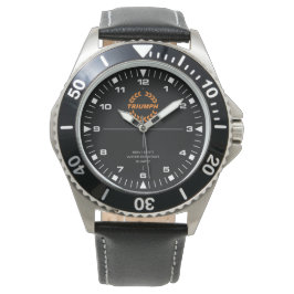 Triumph Laurel Wreath - Orange - Divers Watch. Armbanduhr