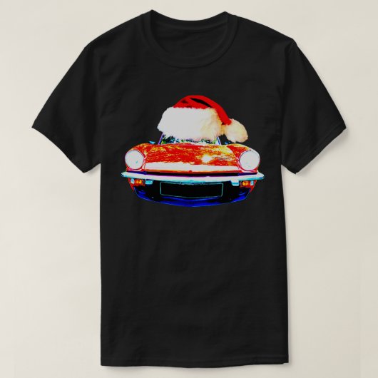 Triumph Spitfire Klassik Weihnachtsausgabe T-Shirt (Design vorne)