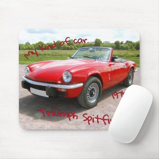 Triumph Spitfire Mousepad (Mit Mouse)