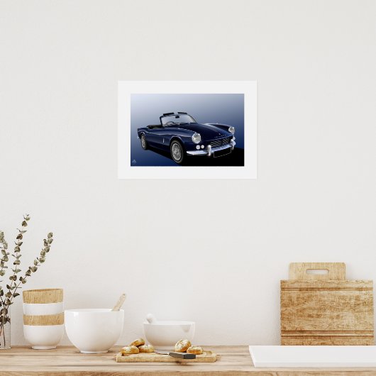 Triumph Spitfire Poster Illustration (Küche)