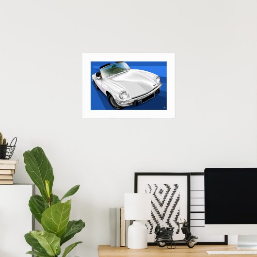 Triumph Spitfire Poster Illustration (Heimbüro)