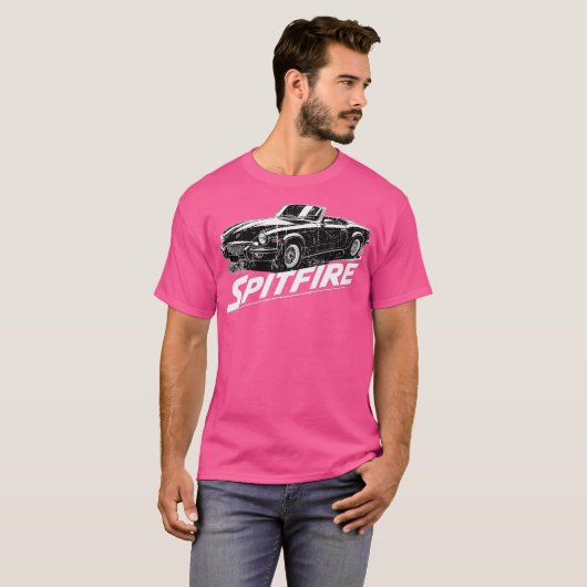 Triumph Spitfire Swash Design Familie T-Shirt (Vorne ganz)