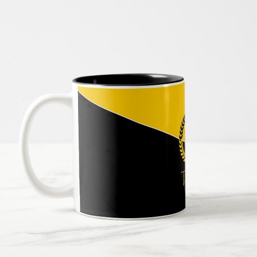 Triumph-Tasse Zweifarbige Tasse (Links)