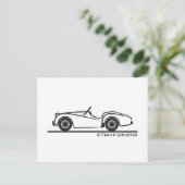 Triumph TR2 Postkarte (Stehend Vorderseite)