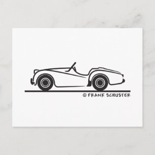 Triumph TR2 Postkarte