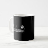 Triumph Tr3 British Sports Car Minimalistisch Gril Kaffeetasse (Vorderseite Links)