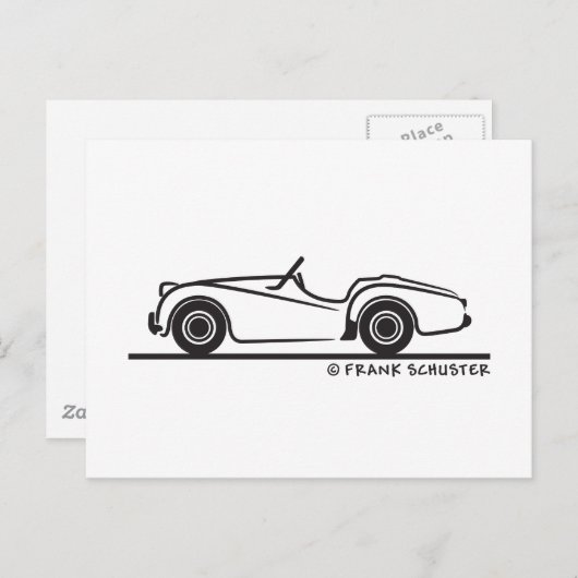 Triumph TR3 Postkarte (Vorne/Hinten)