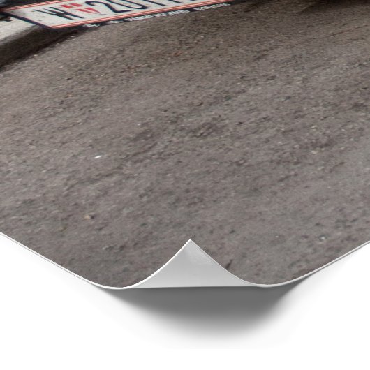 Triumph TR4 A Poster (Ecke)