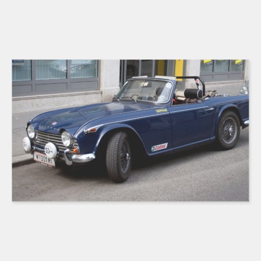 Triumph TR4 A Rechteckiger Aufkleber (Vorderseite)