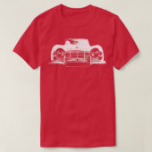 Triumph TR4 Britischer Klassikwagen weiß Long Slee T-Shirt (Design vorne)