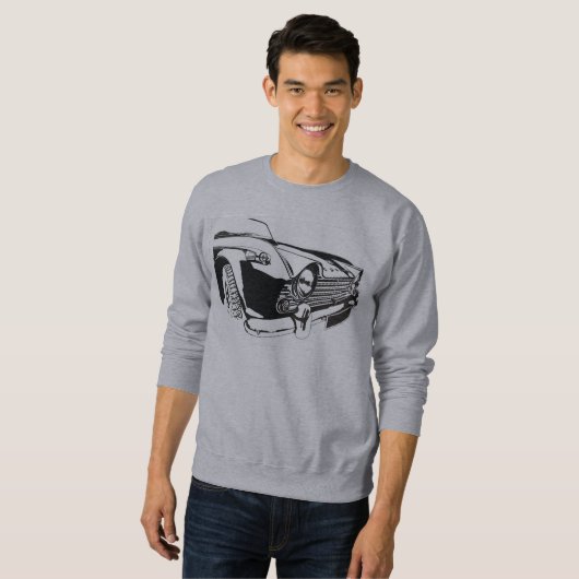 Triumph TR4 Eine dynamische Autofahrt Sweatshirt (Vorne ganz)