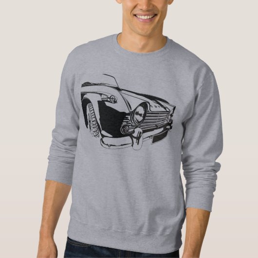 Triumph TR4 Eine dynamische Autofahrt Sweatshirt (Vorderseite)