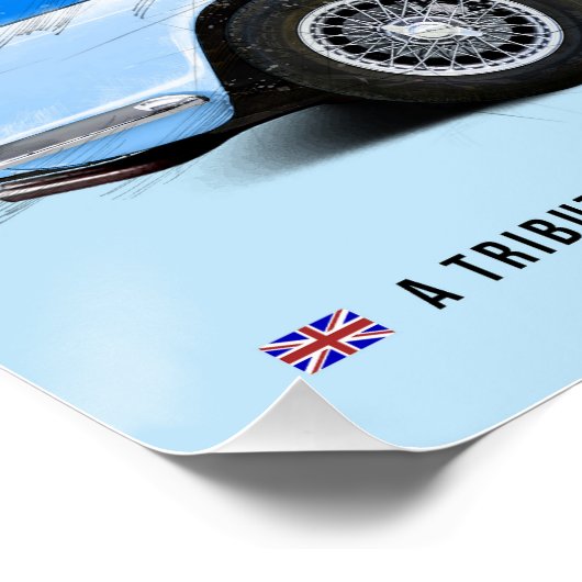 Triumph TR4 Poster (Ecke)