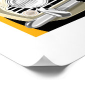 Triumph TR4A Poster Illustration (Ecke)