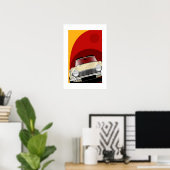 Triumph TR4A Poster Illustration (Heimbüro)