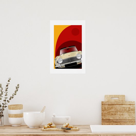 Triumph TR4A Poster Illustration (Küche)
