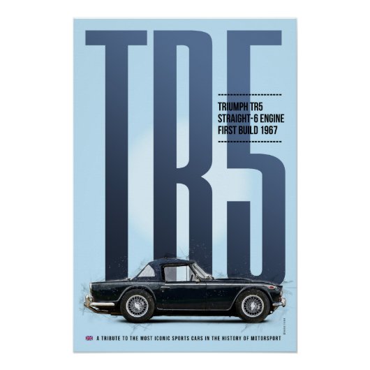 Triumph TR5 Poster (Vorderseite)