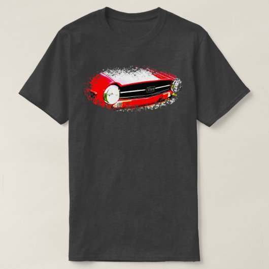 Triumph TR6 1970er britische klassische Elemente o T-Shirt (Design vorne)