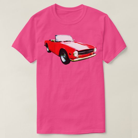 Triumph TR6 1970er klassische Sportart mit hohem K T-Shirt (Design vorne)