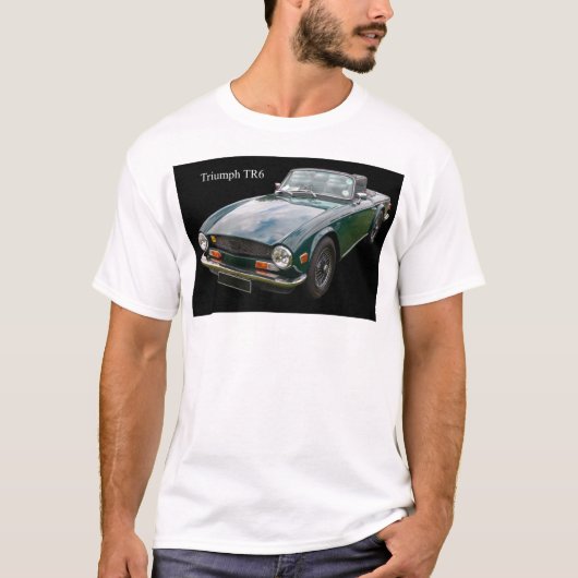 Triumph TR6 Classic Sports Car T-Shirt (Vorderseite)