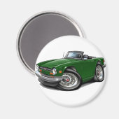 Triumph TR6 Green Car Magnet (Vorderseite/Rückseite)