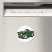 Triumph TR6 Green Car Magnet (In Situ (Geschirrspüler))