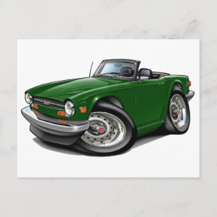 Triumph TR6 Green Car Postkarte