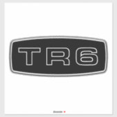 Triumph TR6 Grille Logo Aufkleber (Blatt)
