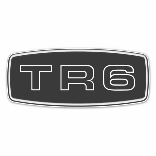 Triumph TR6 Grille Logo Aufkleber (Vorderseite)