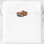 Triumph TR6 Orange Car Runder Aufkleber (Tasche)
