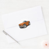 Triumph TR6 Orange Car Runder Aufkleber (Umschlag)