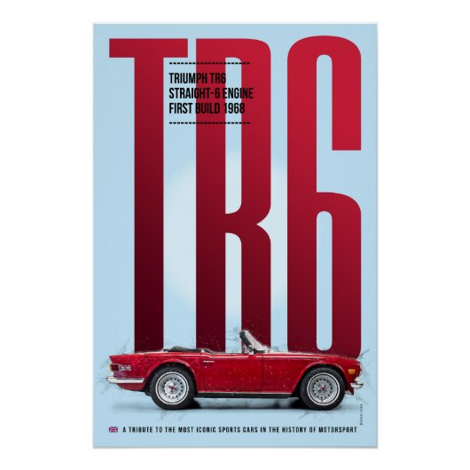 Triumph TR6 Poster (Vorderseite)