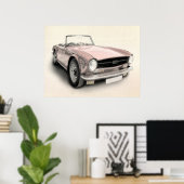 Triumph TR6 Poster (Heimbüro)