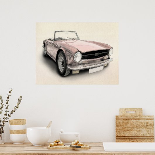 Triumph TR6 Poster (Küche)