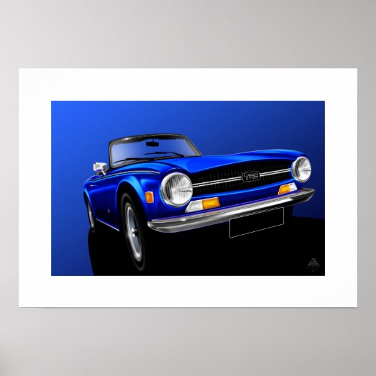 Triumph TR6 Poster (Vorne)