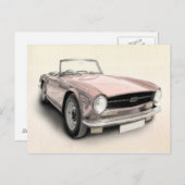 Triumph TR6 Postkarte (Vorne/Hinten)