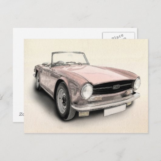 Triumph TR6 Postkarte (Vorne/Hinten)