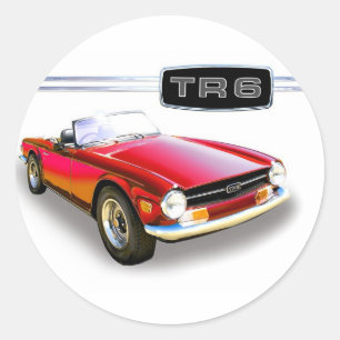 Triumph TR6 Runder Aufkleber