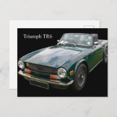 Triumph TR6 Sportwagen Postkarte (Vorne/Hinten)
