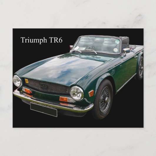 Triumph TR6 Sportwagen Postkarte (Vorderseite)
