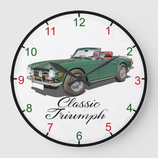 Triumph TR6 Wanduhr (Vorderseite)