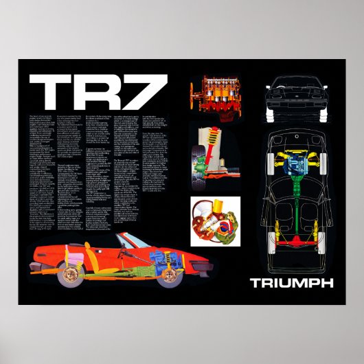 Triumph TR7 Engineering Poster (Vorne)