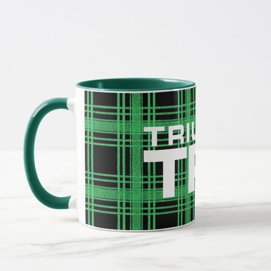 Triumph TR7 Green Tartan / Kariert Tasse (Links)