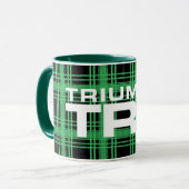 Triumph TR7 Green Tartan / Kariert Tasse (Vorderseite Links)