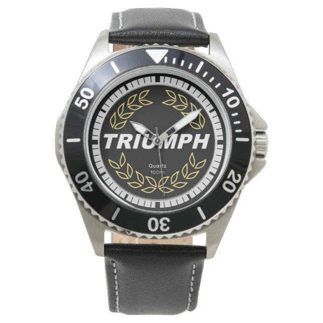 Triumph TR7 Laurel Wreath Watch Armbanduhr (Vorderseite)