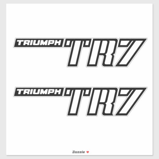 Triumph TR7 Logo - Frühwagen Aufkleber (Blatt)