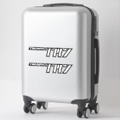 Triumph TR7 Logo - Frühwagen Aufkleber (Koffer)