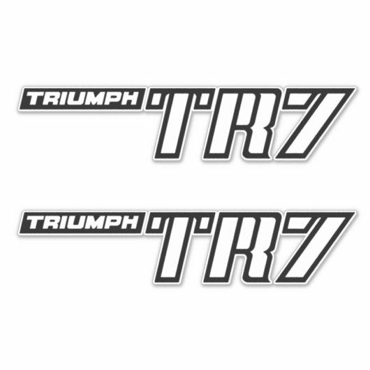 Triumph TR7 Logo - Frühwagen Aufkleber (Vorderseite)
