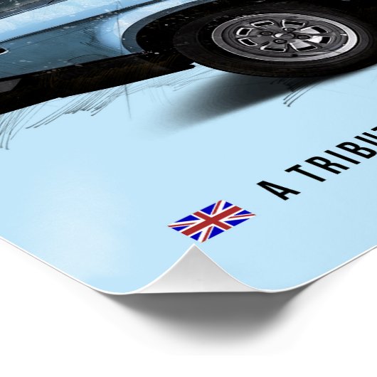 Triumph TR7 Poster (Ecke)